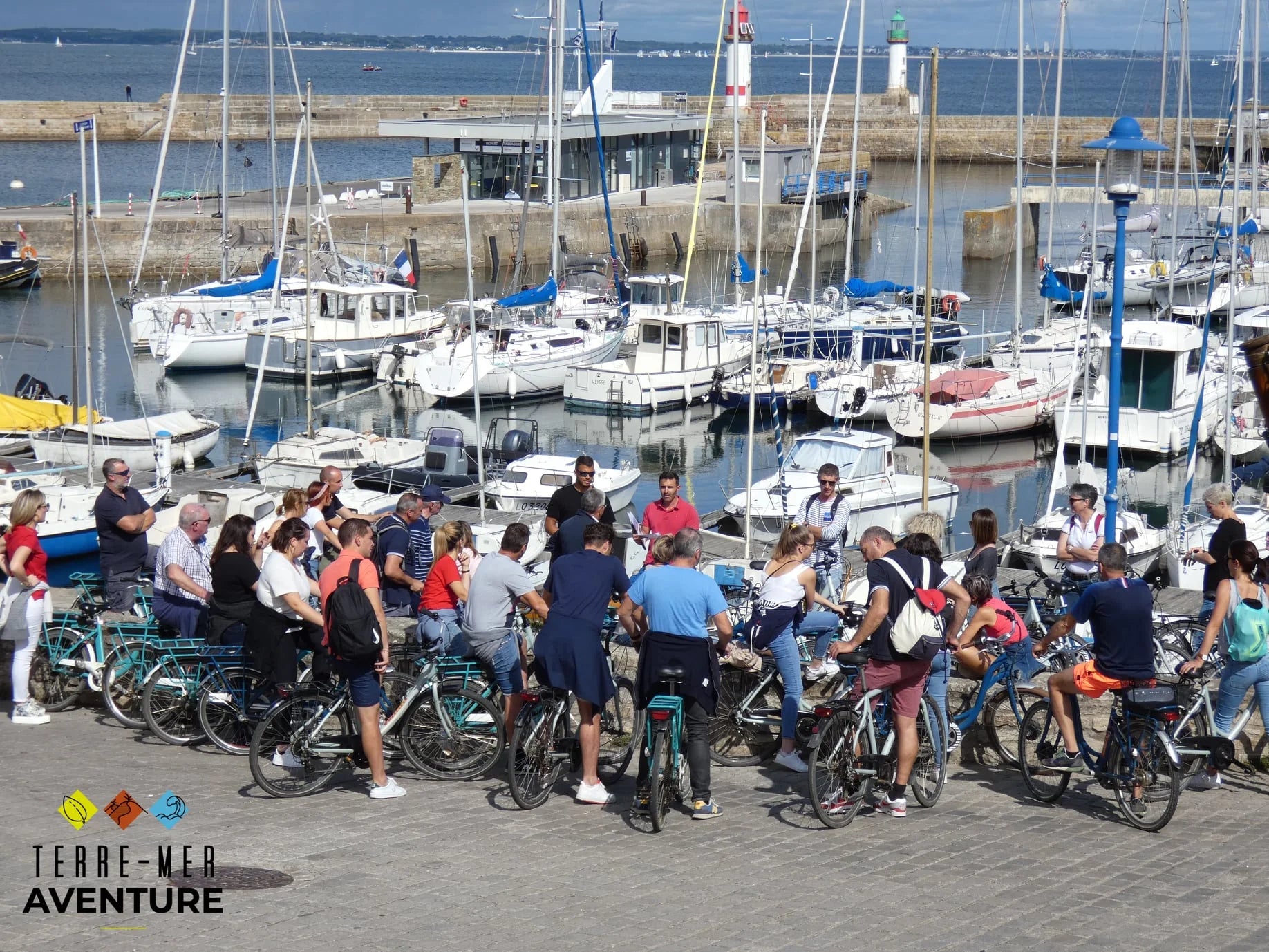 Séminaire Team Building cohésion Rallye vélo Bretagne Groix