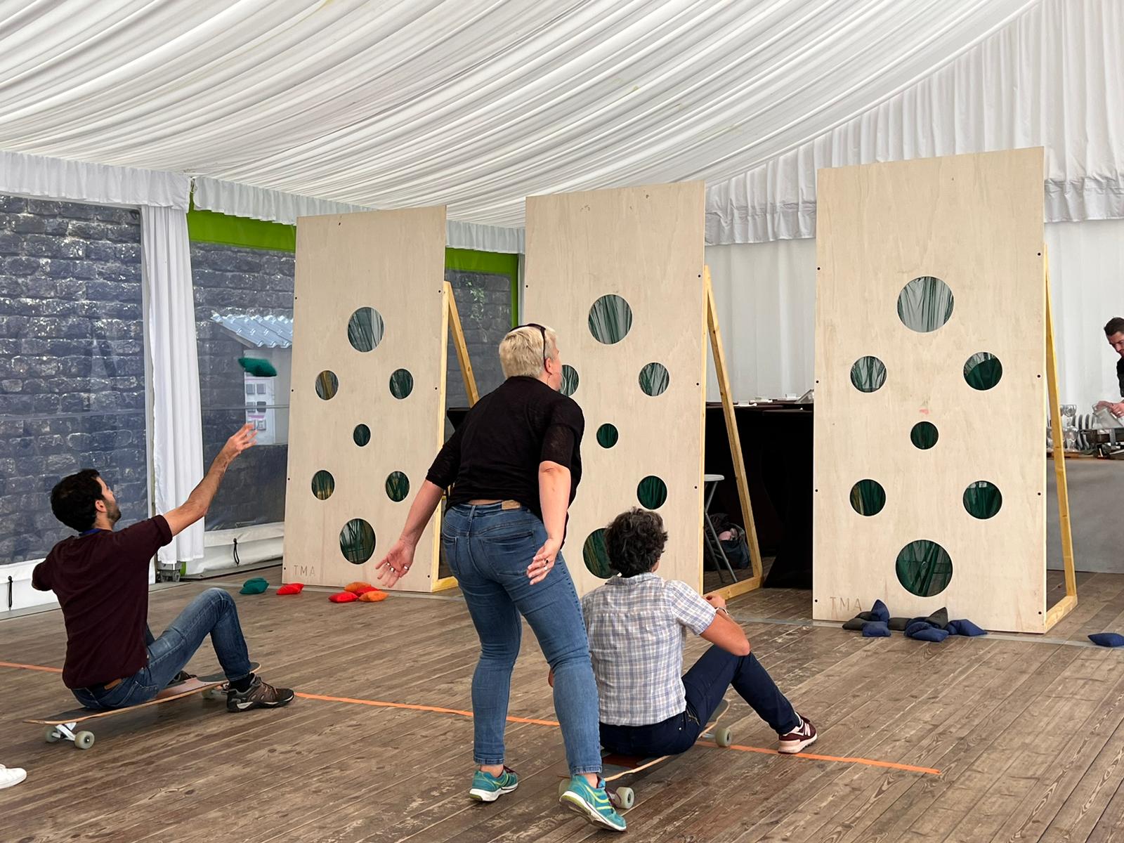 séminaire team building olympiades indoor intérieur Bretagne cohésion équipe Jeux Olympiques