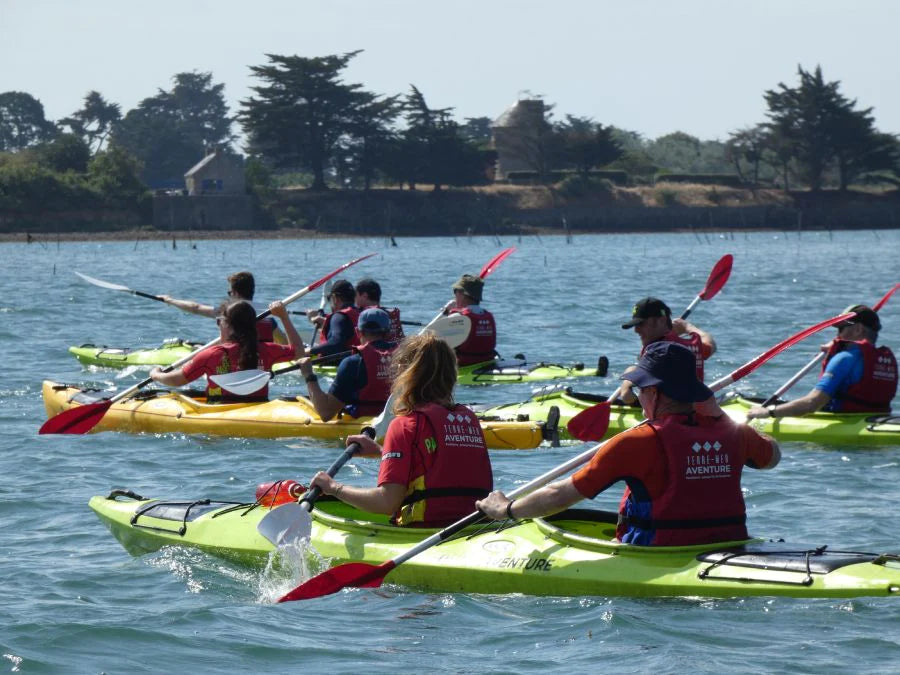 Séminaire Team Building Bretagne cohésion Balade Kayak Golfe du Morbihan